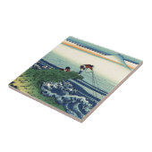 ヴィンテージの日本のな芸術の鰍沢町の漁師 タイル (側面)