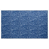 ヴィンテージの日本のな雲、コバルトブルーおよび白 ファブリック (ヤード)