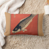 ヴィンテージの日本のな魚の細長い枕 ランバークッション (ブランケット)