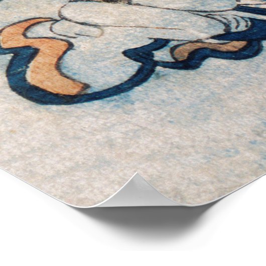 ヴィンテージの日本の権化したカエル ポスター (角)