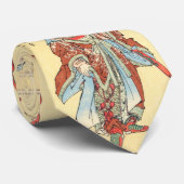 ヴィンテージの日本の武士のスケッチの入れ墨のHokusaiの芸術 ネクタイ (ロール)
