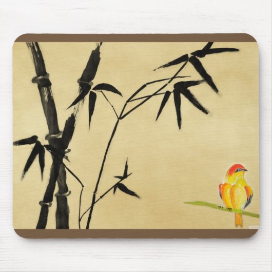 ヴィンテージの日本人のプリントのマウスパッド マウスパッド (正面)