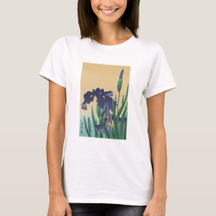ヴィンテージの日本人のUkiyo-eのクラシックなバイオレットは芸術を絞りま Tシャツ