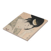 ヴィンテージの日本人のUkiyo-eの女性のポートレートI タイル (側面)