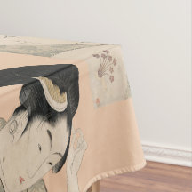 ヴィンテージの日本人のUkiyo-eの女性のポートレートI