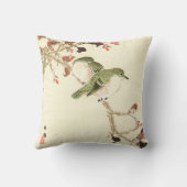 ヴィンテージの日本人のWoodblockの印書イメージの枕 クッション (裏面)