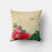 ヴィンテージの日本人のWoodblockの印書イメージの枕 クッション (裏面)