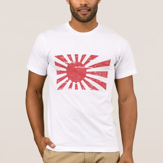 ヴィンテージの日本海軍旗 Tシャツ (正面)