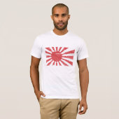 ヴィンテージの日本海軍旗 Tシャツ (正面フル)