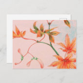 ヴィンテージの日本産マップルリーフ ポストカード (正面/裏面)