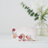 ヴィンテージの日本語によっては名刺が開花します 名刺 (スタンド正面)