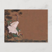 ヴィンテージの日本語は結婚式招待状を伸ばします インビテーションポストカード (正面)