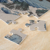 ヴィンテージの日本語Sattaの海 ジグソーパズル (側面)