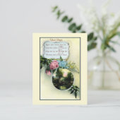 ヴィンテージの日詩、誕生日 ポストカード (スタンド正面)