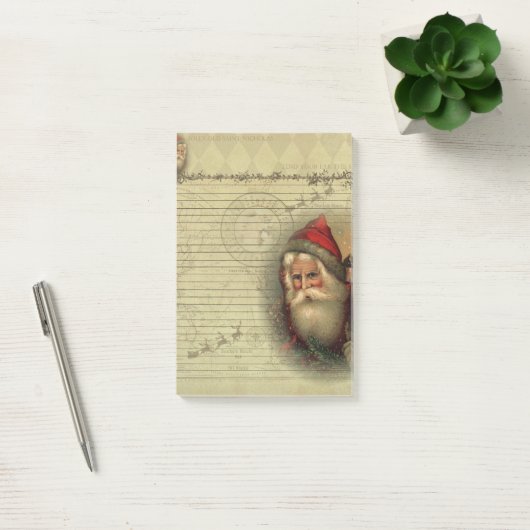 ヴィンテージの旧世界のサンタのポスト・イット ポストイット (オフィス)