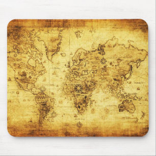 ヴィンテージの旧世界の地図のマウスパッド マウスパッド