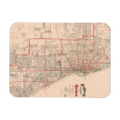 ヴィンテージの旧地図 – 1893 マグネット (横)