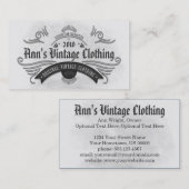 ヴィンテージの旧式でグランジな旧世界のデザイン 名刺 (正面/裏面)