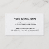 ヴィンテージの旧式でフランスのな木は黒いnの白を組み立てます 名刺 (裏面)