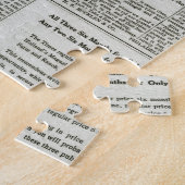 ヴィンテージの旧式で古い新聞16 ジグソーパズル (側面)