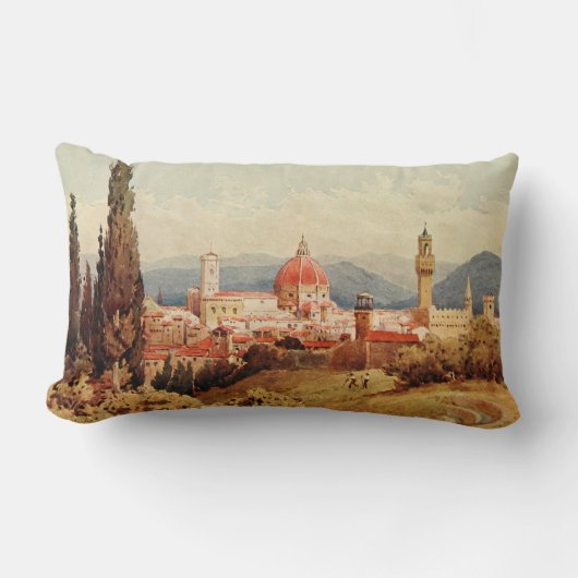 ヴィンテージの旧式なイタリアフィレンツェBoboliの庭 ランバークッション (正面)