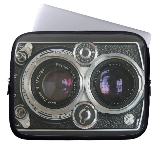 ヴィンテージの旧式なカメラの箱カバー ラップトップスリーブ (正面)