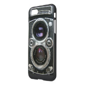 ヴィンテージの旧式なカメラのiPhone 7の光沢のある場合カバー iPhoneケース (裏面左)