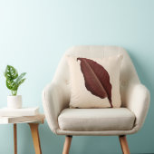 ヴィンテージの旧式なバーガンディの赤い熱帯葉 クッション (椅子)