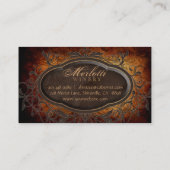 ヴィンテージの旧式なワインの葉 名刺 (裏面)