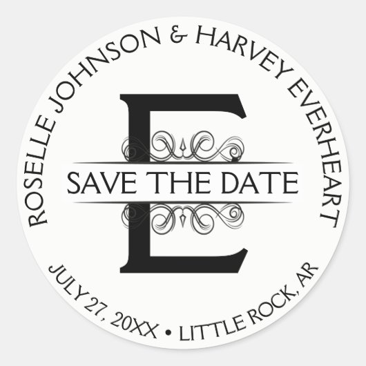 ヴィンテージの旧式な円形の回状の保存日付 ラウンドシール (正面)