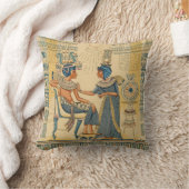 ヴィンテージの旧式な古代エジプトの皇族 クッション (ブランケット)
