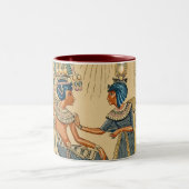 ヴィンテージの旧式な古代エジプトの皇族 ツートーンマグカップ (中央)