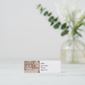 ヴィンテージの旧式な旧世界の地図のデザインはプリント衰退しました スキニー名刺 (スタンド正面)