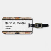 ヴィンテージの旧式な旧世界の地図のデザインはプリント衰退しました ラゲッジタグ (正面横)