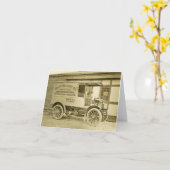 ヴィンテージの旧式なAllfatherキャンデーCoのトラックNotecard カード (黄色い花)