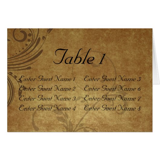 ヴィンテージの旧式なTeastainの渦巻のテーブル上層カード (正面横)