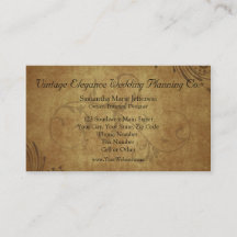 ヴィンテージの旧式なTeastainの渦巻の名刺