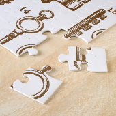 ヴィンテージの旧式のアンティークの鍵セット ジグソーパズル (側面)