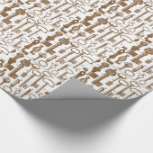 ヴィンテージの旧式のアンティークの鍵セット ラッピングペーパー (角)