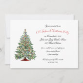 ヴィンテージの旧式のクリスマス・パーティ 招待状 (正面)