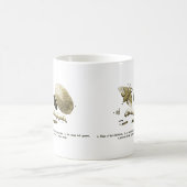 ヴィンテージの昆虫のイメージ|のカイコ|のガ コーヒーマグカップ (中央)