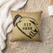 ヴィンテージの昔の指す手はとの印をここに坐らせます クッション (ブランケット)