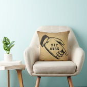 ヴィンテージの昔の指す手はとの印をここに坐らせます クッション (椅子)