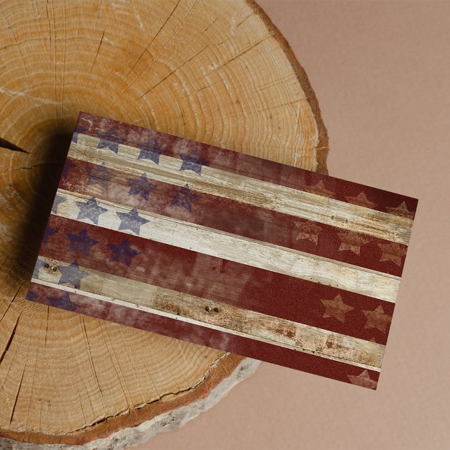 ヴィンテージの星と縞松の木模様 (Vintage Stars And Stripes Pine Wood Pattern)