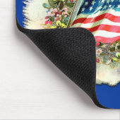 ヴィンテージの星は旗プロダクトをちりばめました マウスパッド (コーナー)