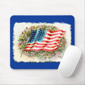 ヴィンテージの星は旗プロダクトをちりばめました マウスパッド (マウス)