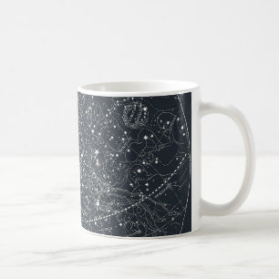 ヴィンテージの星座の地図 コーヒーマグカップ