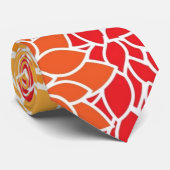 ヴィンテージの星状体の花。 、オレンジ、赤い黄色い、ガーリー ネクタイ (ロール)