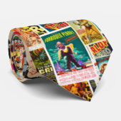 ヴィンテージの映画のポスターのコラージュのタイ ネクタイ (ロール)