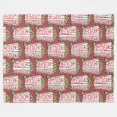 ヴィンテージの映画館のポップコーンの容器 フリースブランケット (正面(横))